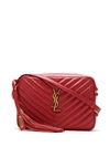 Saint Laurent Mini Lou Cross Body Bag In Red