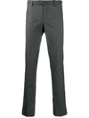 Incotex Mid-rise Slim Fit Trousers In 灰色