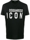 Dsquared2 Icon Logo Cotton T-shirt In Black