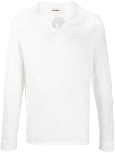 Zadig & Voltaire Monas Cotton Tee In Blanc