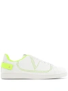 Valentino Garavani "backnet" Leather Sneakers In White