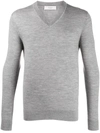 PRINGLE OF SCOTLAND V-NECK FINE KNIT JUMPER