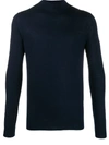 Pringle Of Scotland Round Neck Merino Wool Jumper In Blue