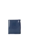 Maison Margiela Foldover Wallet In Blue