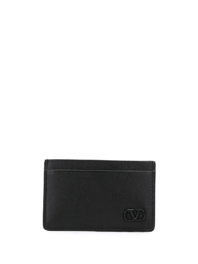 Valentino Garavani Vlogo Cardholder In Black