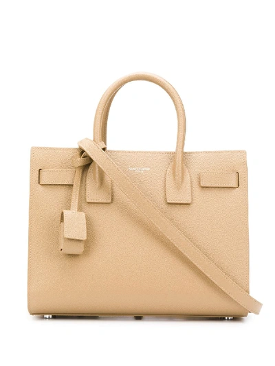 Saint Laurent Sac De Jour Tote Bag In Neutrals