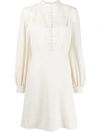 CHLOÉ BUTTONED LONG SLEEVED DRESS