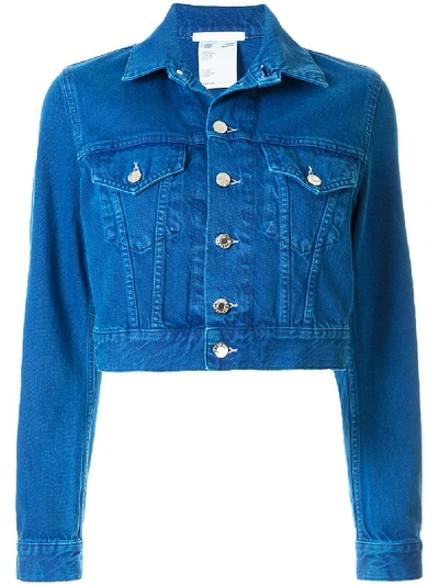 Helmut Lang Little Trucker Denim Jacket In Blue