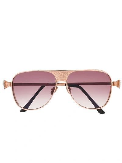 Anna-karin Karlsson Aviator Sunglasses In 金色