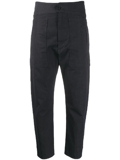 Isabel Marant Étoile Raluni Tapered Leg Trousers In Blue