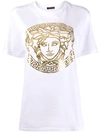 Versace Motif Detail T-shirt In White