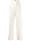 Theory Crepe Trousers In White