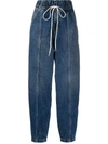 GIVENCHY DRAWSTRING WAIST JEANS