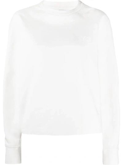 Y-3 Logo Detail Sweatshirt In White