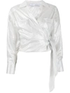 IRO LONG-SLEEVE WRAP BLOUSE