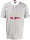 TOMMY HILFIGER EMBROIDERED FLAGS POLO SHIRT