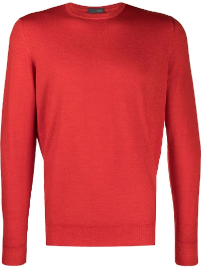 Drumohr Knitted Jumper In Red