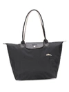 Longchamp Large Le Pliage Shoulder Bag In Black