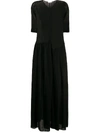 JIL SANDER SHEER KNIT MAXI DRESS