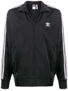 Adidas Originals Branded Bomber Jacket In Black