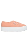 SUPERGA SUPERGA WOMAN SNEAKERS SALMON PINK SIZE 9 TEXTILE FIBERS,11414637XC 13