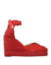 Castaã±er Espadrilles In Red