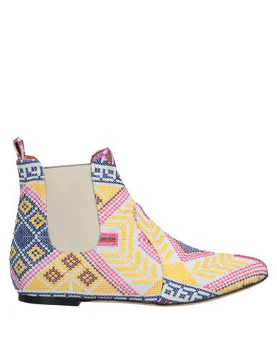 Bams Ankle Boot In White
