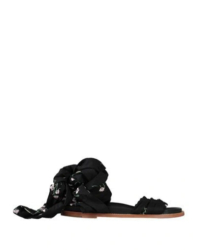 Marques' Almeida Sandals In Black
