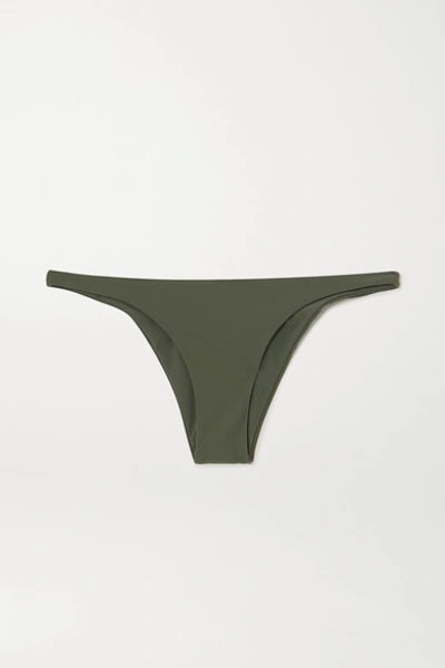 Anemone Bikini Briefs In Army Green