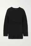 THE RANGE FOG RIBBED-KNIT SWEATER