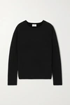 ALLUDE RIBBED CASHMERE SWEATER