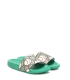 GUCCI GG COATED-CANVAS SLIDES,P00441447