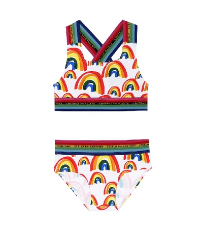 Stella Mccartney Kids' Girl's Rainbow Printed Two-piece Bikini Set, Size 4-14 In Multicoloured