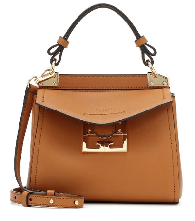 Givenchy Small Mystic Leather Satchel In Camel