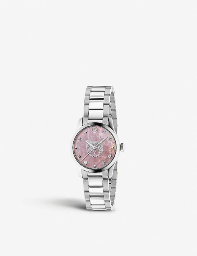 Gucci G-timeless腕錶（27毫米） In Pink