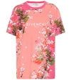 GIVENCHY 花卉棉质针织T恤,P00446755