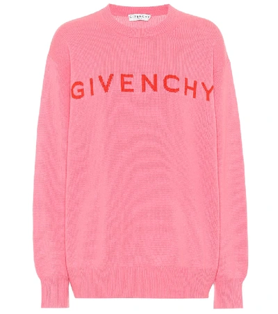 Givenchy Crew-neck Cashmere Sweater In Pink