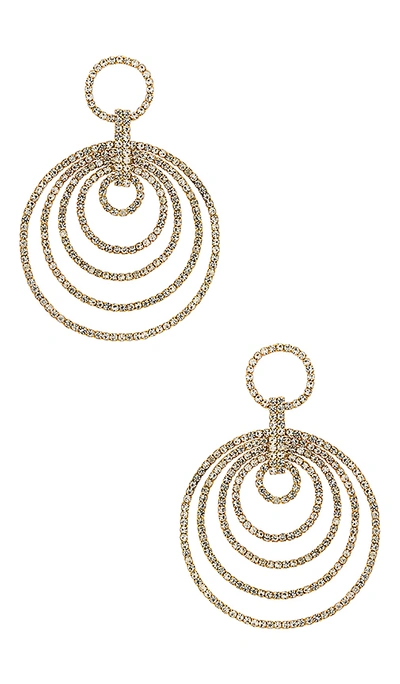 Ettika Circle Earrings In Gold