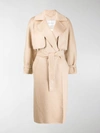 MAX MARA LAYERED BELTED AGAR COAT,14806588