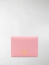 PRADA LOGO PLAQUE WALLET,1MV204QWA12615928