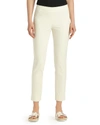 Lafayette 148 Stanton Cropped Ankle Pants In Raffia