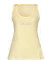 Liu •jo Tank Tops In Yellow