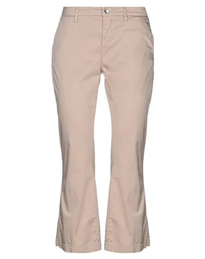 Liu •jo Cropped Pants In Beige