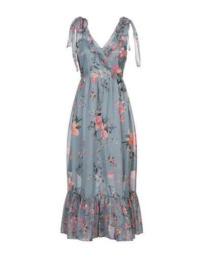 French Connection Long Dresses In Pastel Blue