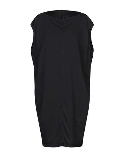 Rick Owens Drkshdw Short Dress In Dark Blue