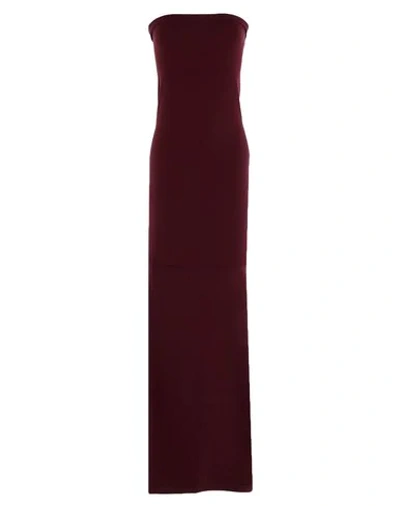 Wolford Long Dress In Maroon