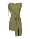 Mauro Grifoni Short Dress In Military Green