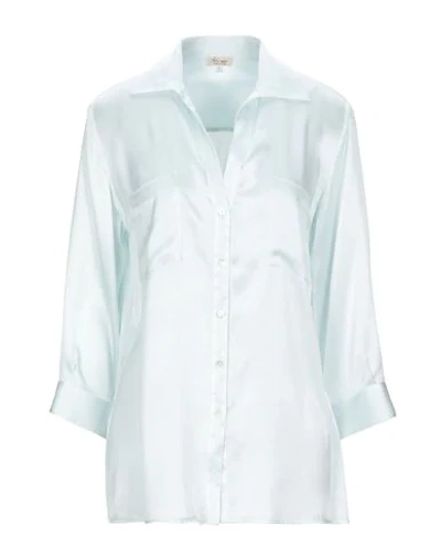 Her Shirt Solid Color Shirts & Blouses In Sky Blue