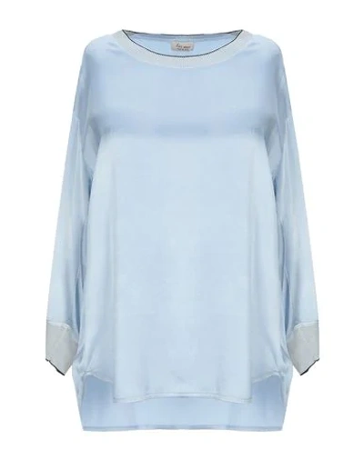 Her Shirt Blouse In Sky Blue