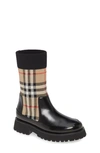 BURBERRY SOCK KNIT CHELSEA BOOT,8023815